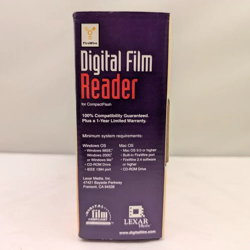 LEXAR MEDIA FireWire (IEEE 1394) CompactFlash Digital Film Reader RW011-001 NEW